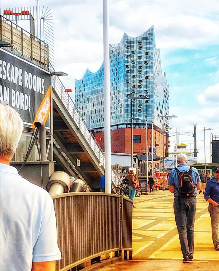 Ferienwohnung Schoenwaelder Mit Kleiner Terrasse Und Wall Box Buxtehude Kültér fotó